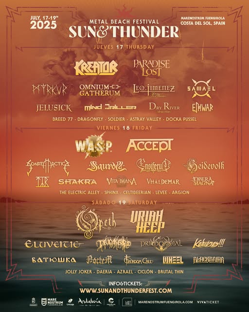 Cartel Sun and Thunder 2025 Marenostrum Fuengirola