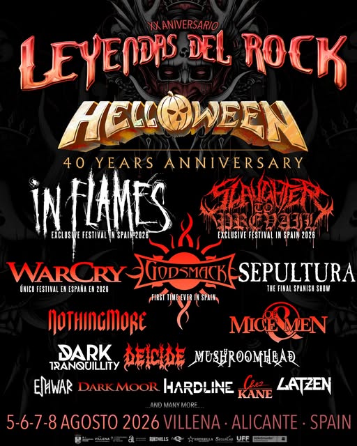 Avance cartel Leyendas del Rock 2026