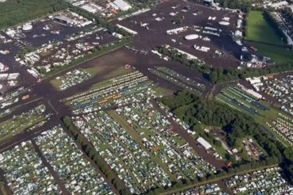 Wacken, a vista de helicóptero