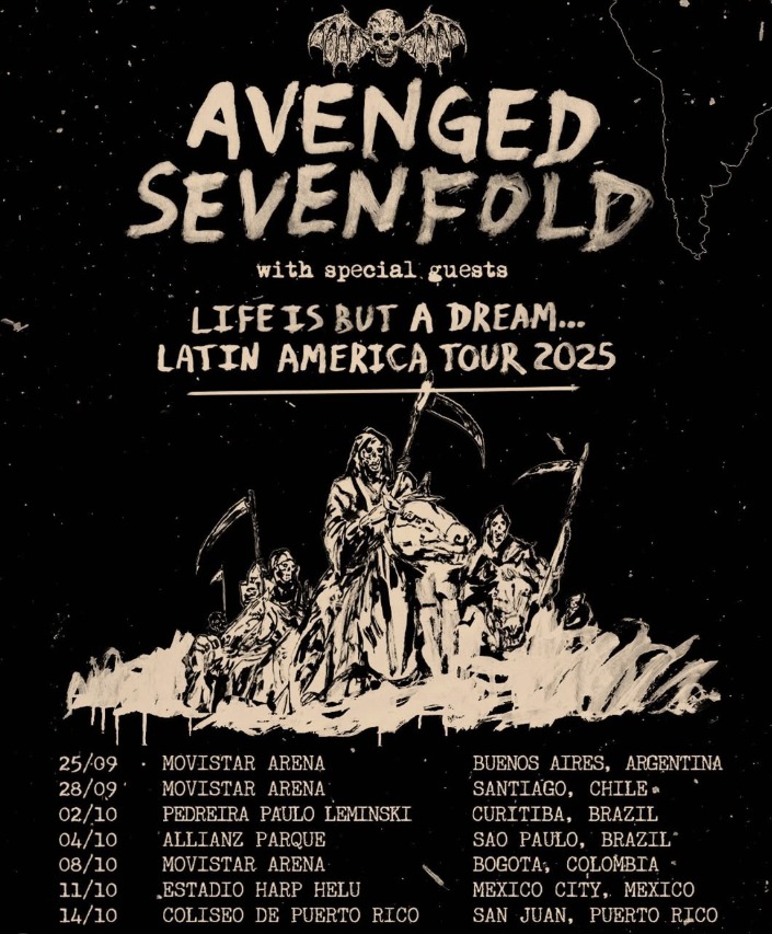 Avenged Sevenfold cancela Latinoamérica