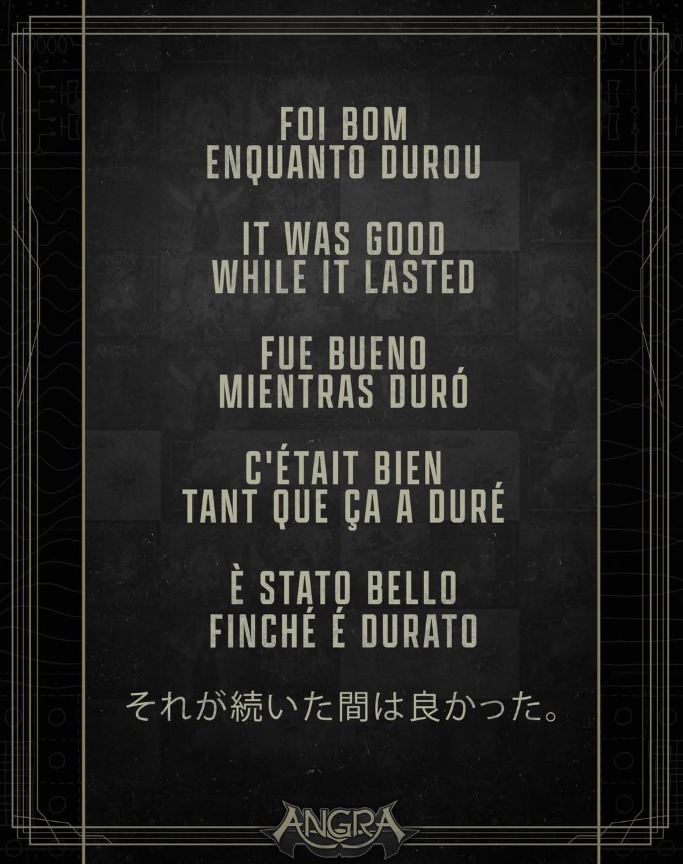 Comunicado de Angra