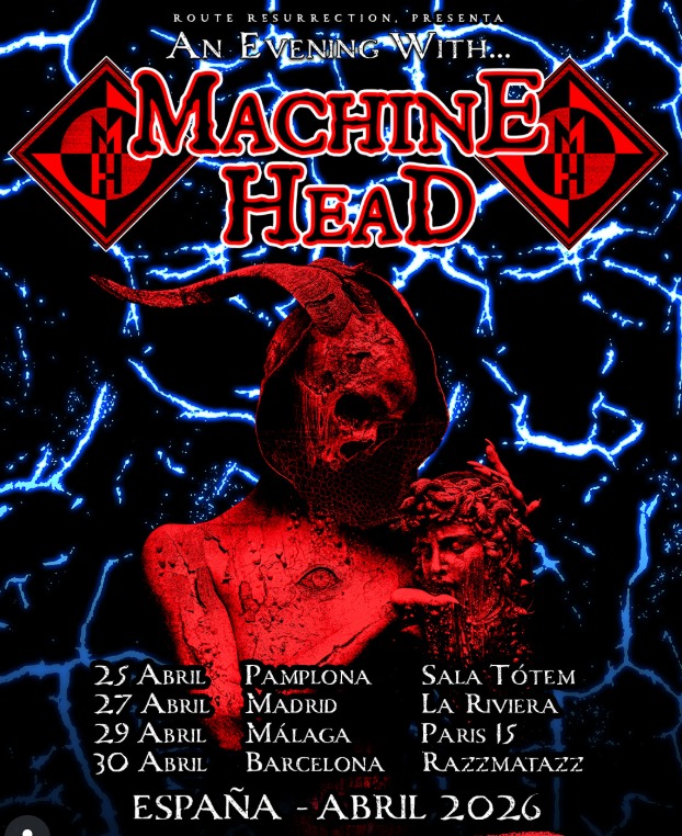 Machine Head España abril 2026