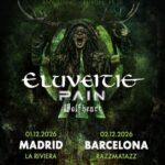 Eluveitie, Pain y Wolfheart, Madrid y Barcelona 2026