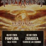 Testament, Pamplona, Zaragoza 2026