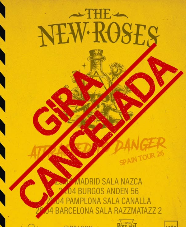 The New Roses cancelan su gira en España