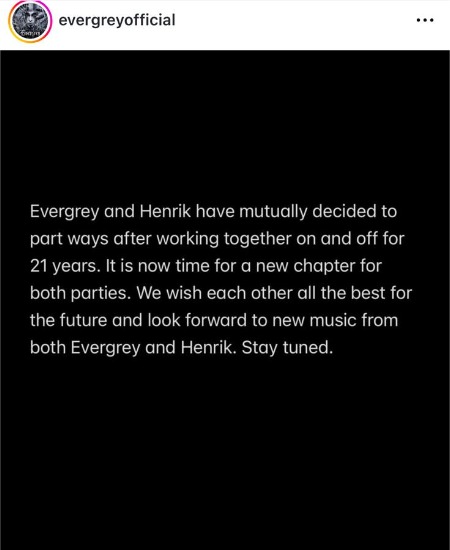 Evergrey y su guitarrista se separan