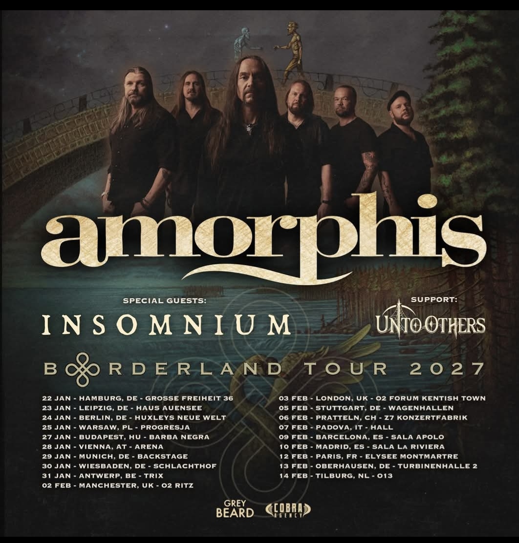 Amorphis Insomnium España 2027 Madrid y Barcelona