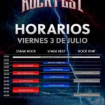 Horarios Barcelona Rock Fest 2026