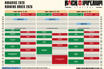 Horarios Rock Imperium 2026