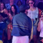 Lewandowski en el concierto de Bad Bunny