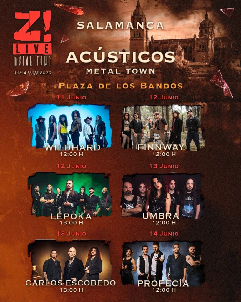 Horarios Acústicos Z! Live 2026 Salamanca