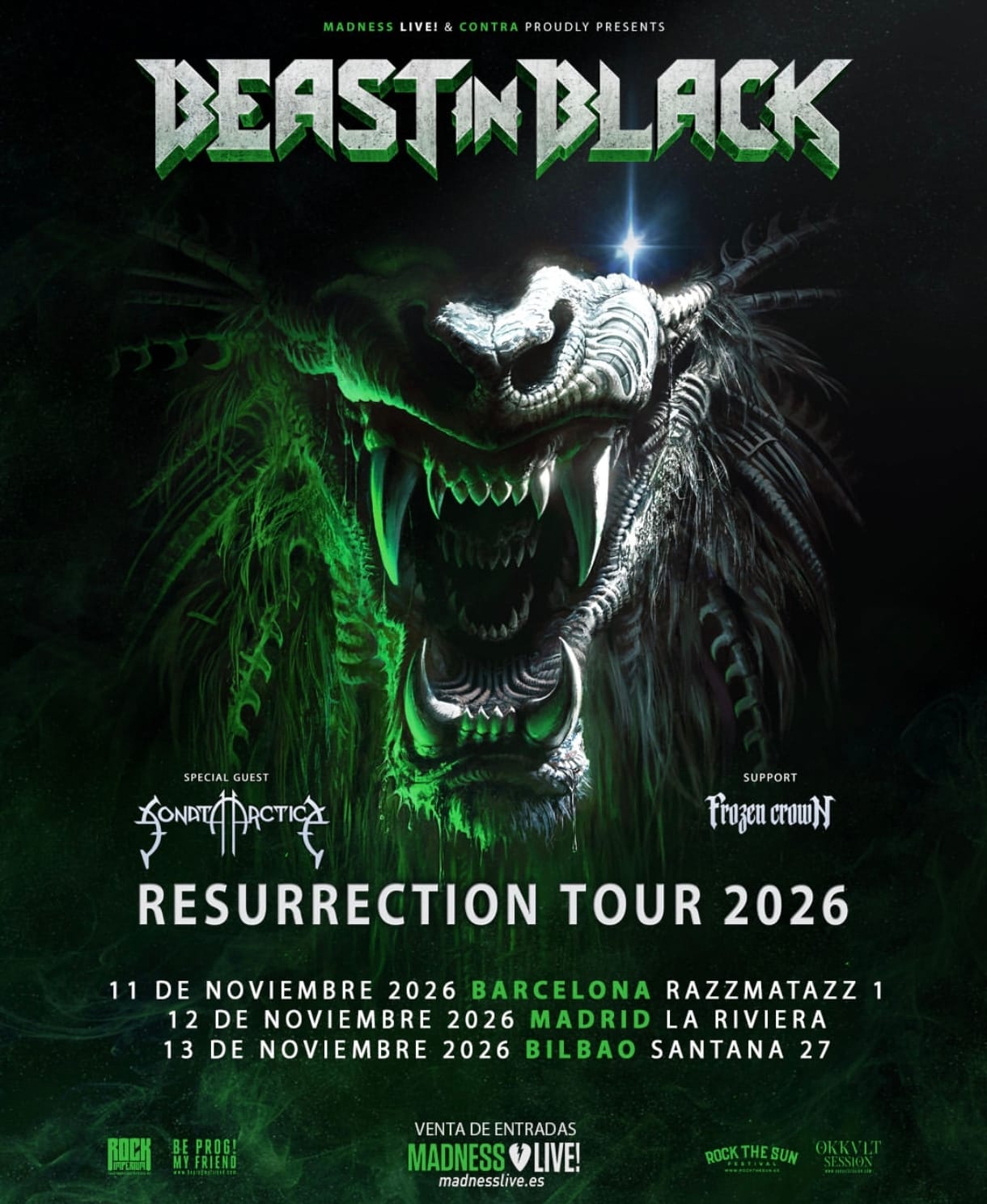 Beast in Black, en España junto a Sonata Arctica