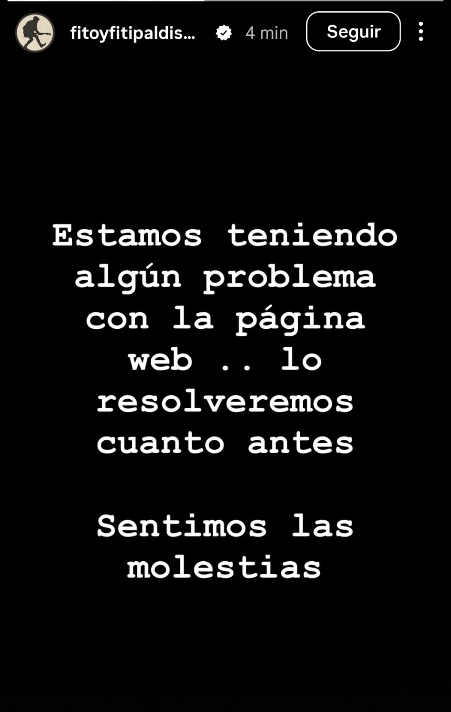Problemas entradas Fito y Fitipaldis