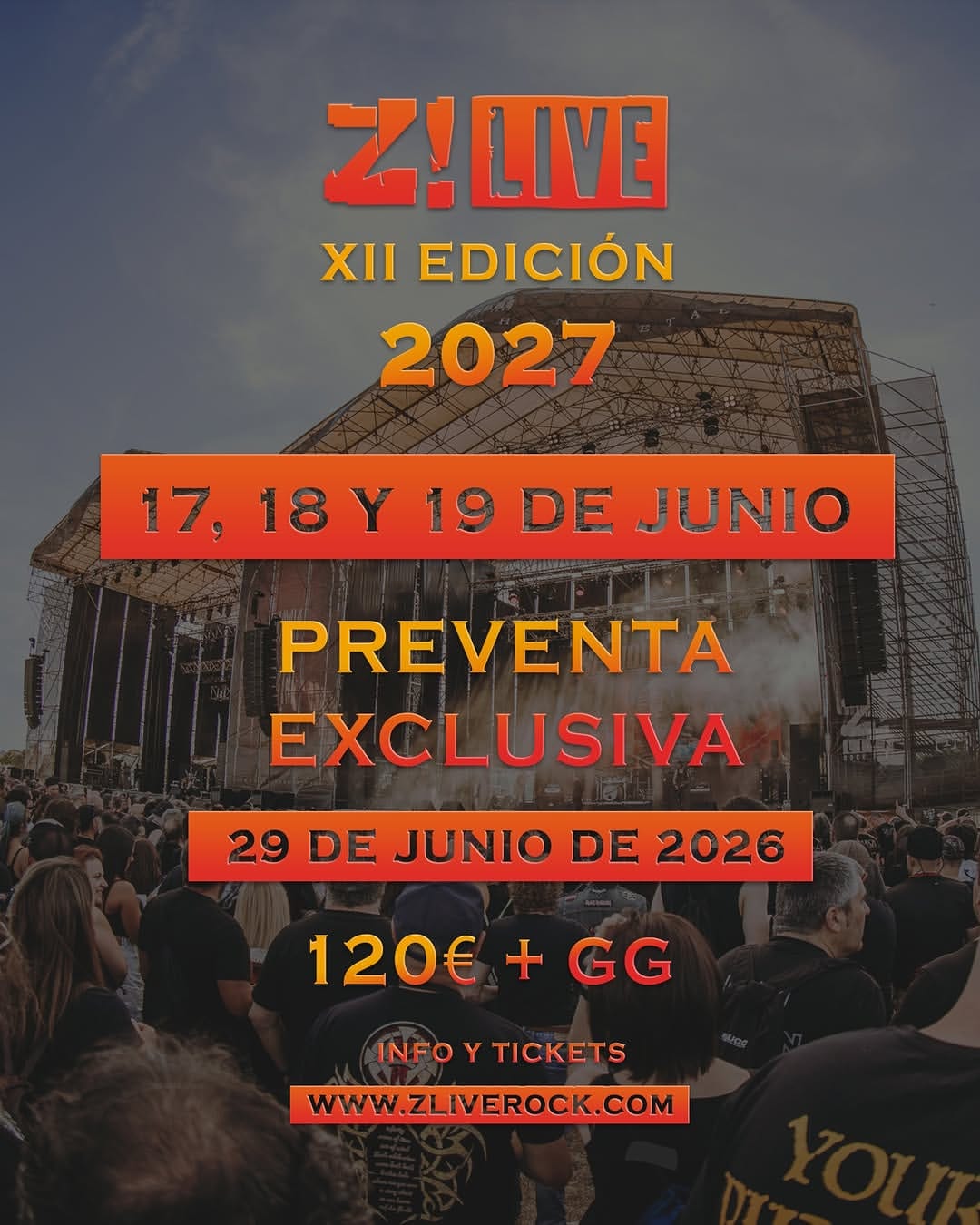Fechas Z! Live 2027