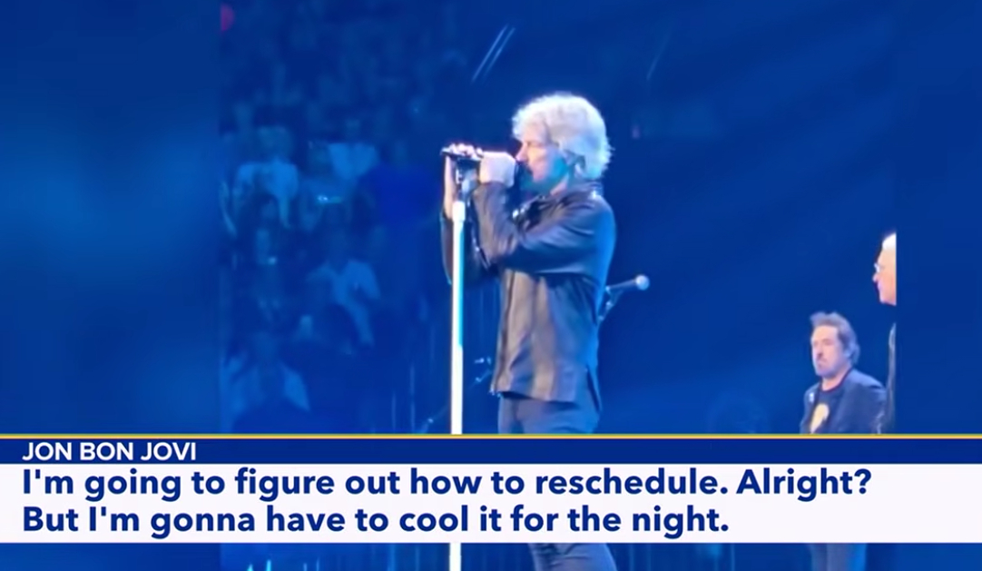 Vídeo: Bon Jovi detiene concierto Nueva York