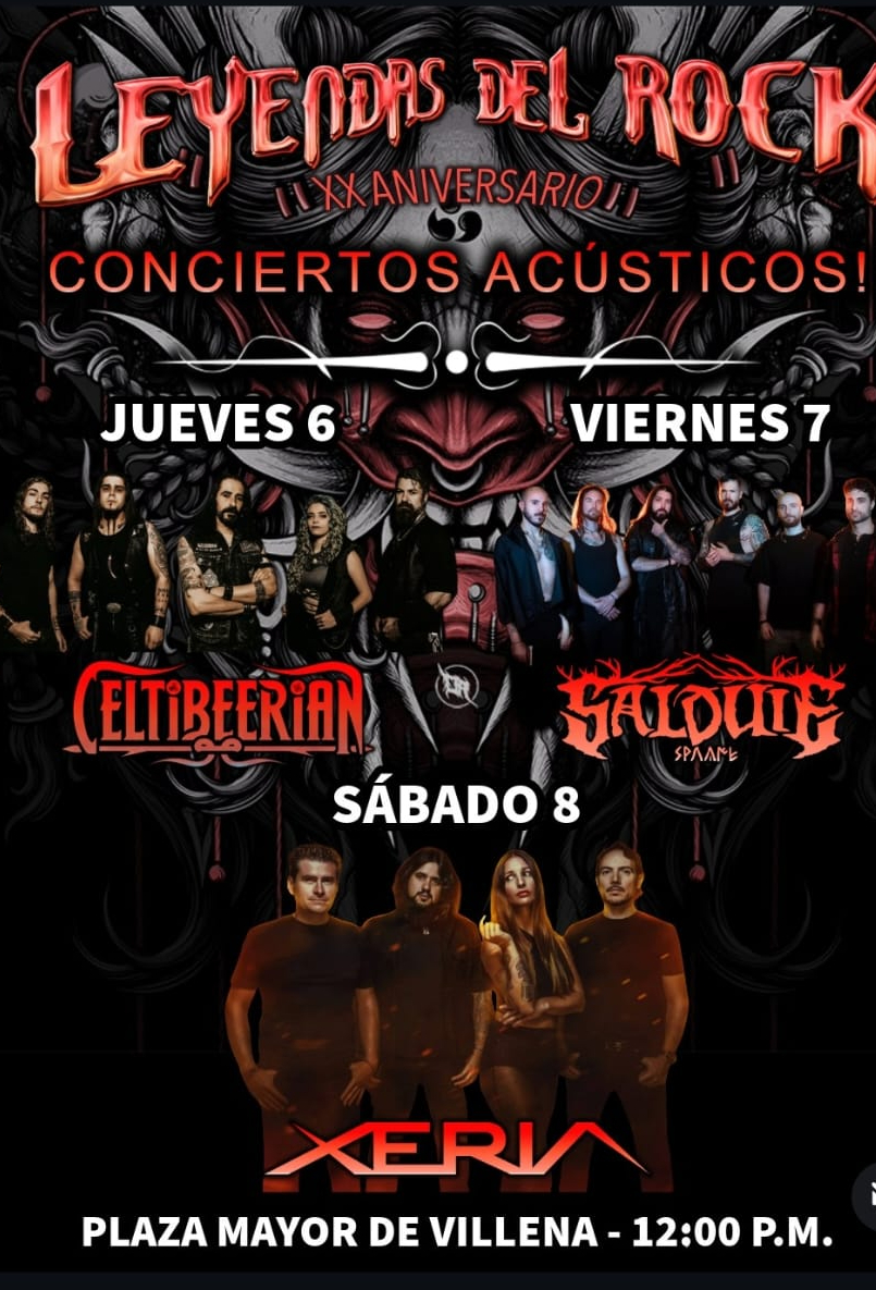 Grupos conciertos acústicos Leyendas del Rock 2026