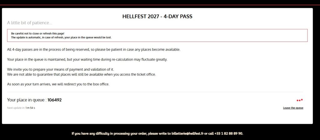 Entradas Hellfest 2027