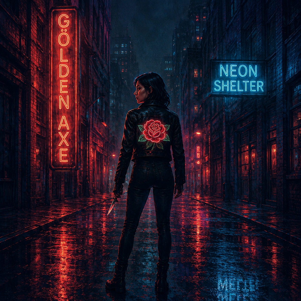 Golden Axe Neon Shelter