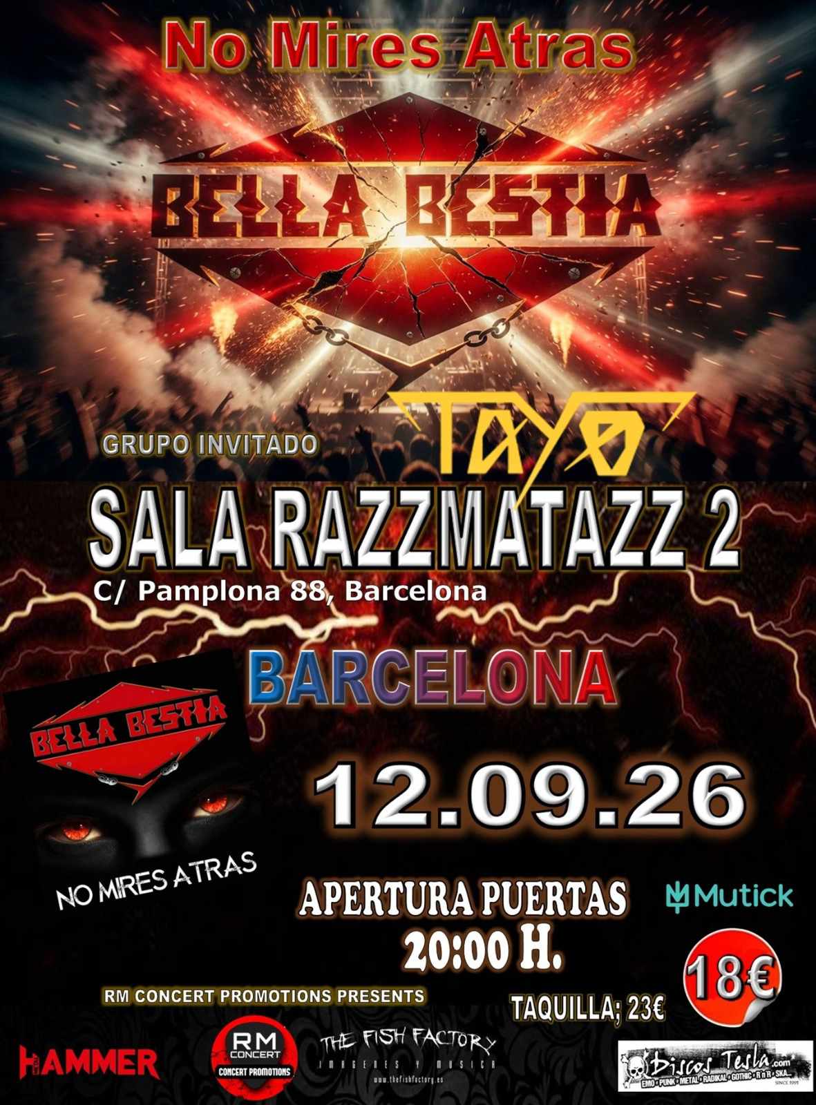 Bella Bestia estarán en Barcelona y Zaragoza el próximo mes de septiembre