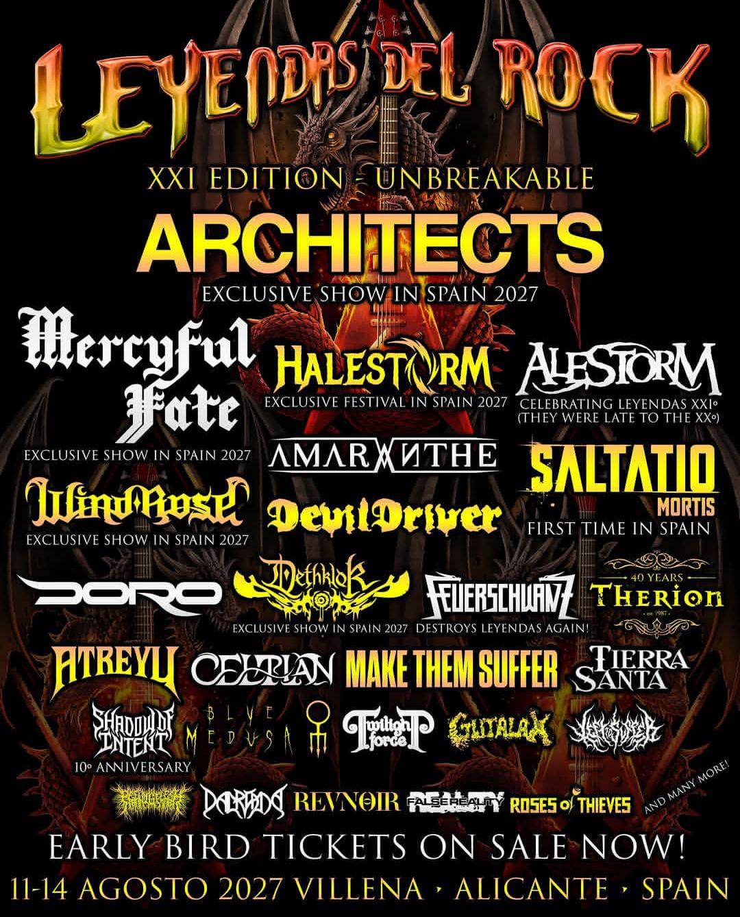 Avance cartel Leyendas del Rock 2027
