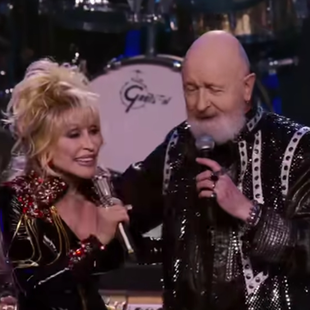 Dolly Parton y Rob Halford
