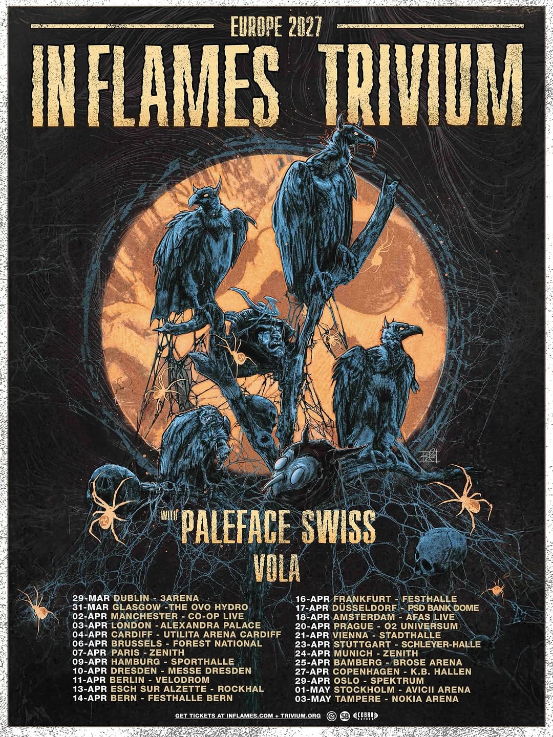In Flames Trivium Europa 2027
