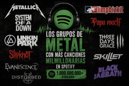 Grupos metal mil millones reproducciones Spotify