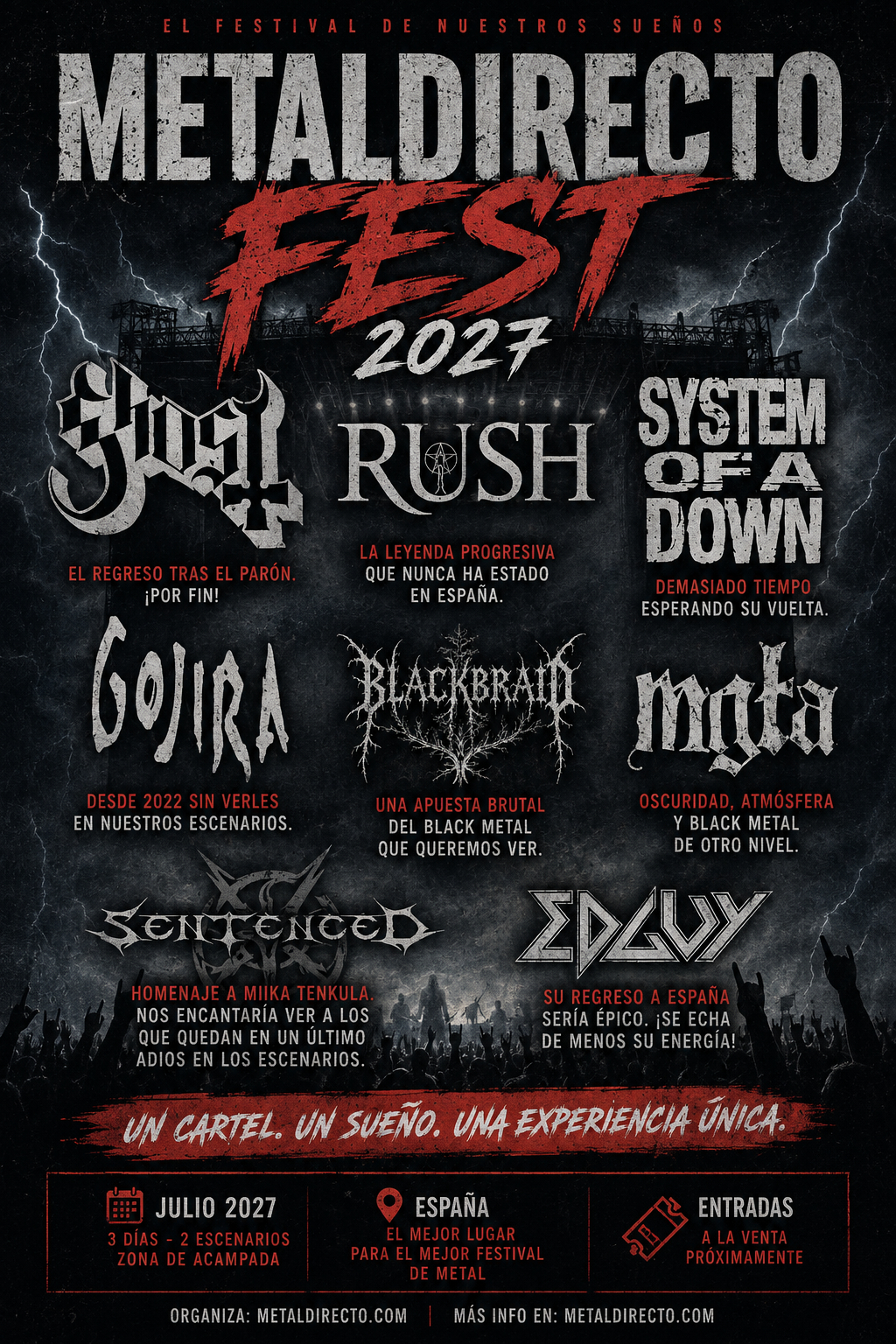 Este sería nuestro Festival soñado para 2027