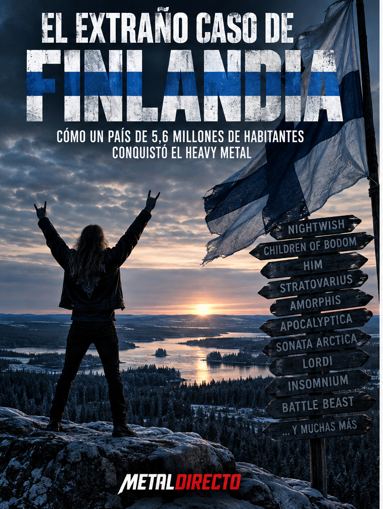 Finlandia país más heavy metal
