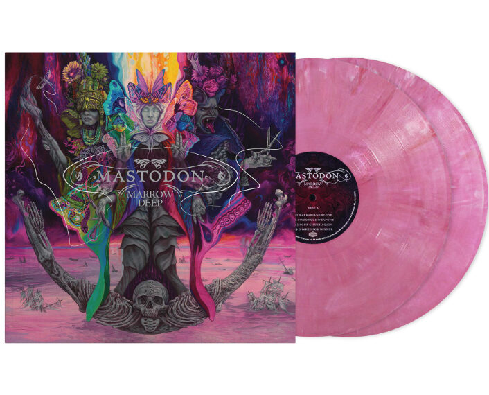 Mastodon fabrica un vinilo con fósiles reales