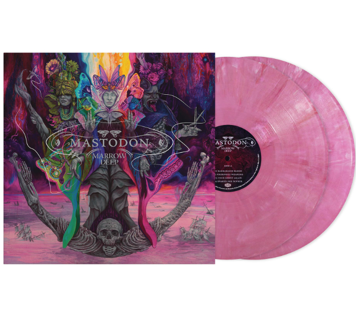 Mastodon fabrica un vinilo con fósiles reales
