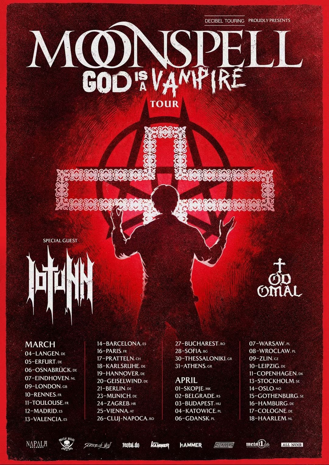Moonspell Iotunn y Todomal España 2027